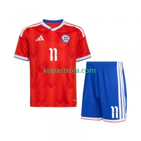 Billiga Fotbollströjor Chile Lucas Cepeda 11 Barn Hemma tröja 2026 Kortärmad